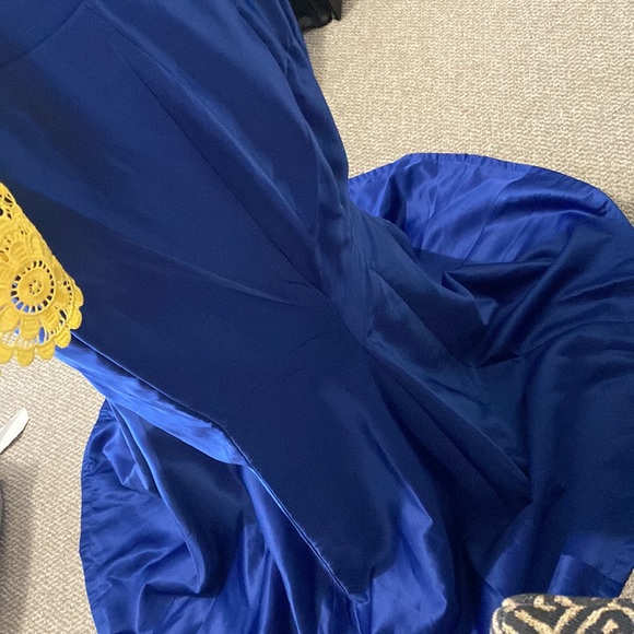 Wedding attire is perfect in royal blue and yellow! - Picture 13 of 13